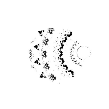 soyut grunge fırça darbesi siyah beyaz