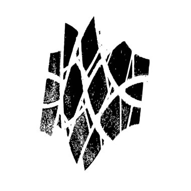 soyut grunge fırça darbesi siyah beyaz