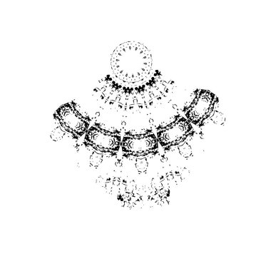 soyut grunge fırça darbesi siyah beyaz