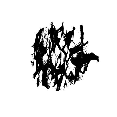 soyut grunge fırça darbesi siyah beyaz