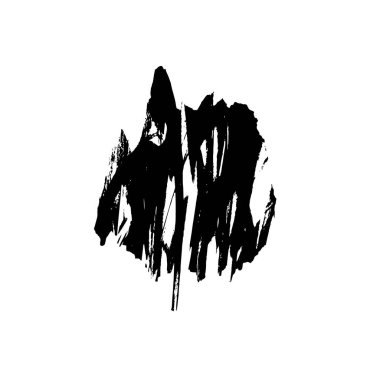 soyut grunge fırça darbesi siyah beyaz