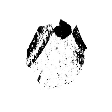 grunge fırça darbesi, siyah ve beyaz