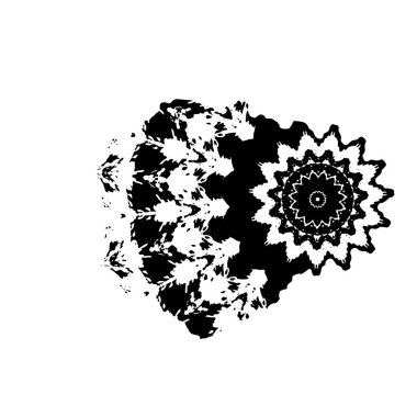 grunge fırça darbesi, siyah ve beyaz