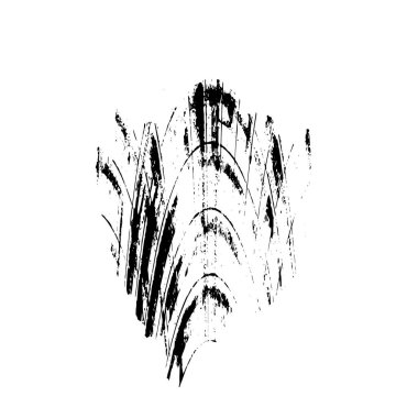grunge fırça darbesi, siyah ve beyaz