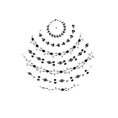 grunge fırça darbesi, siyah ve beyaz