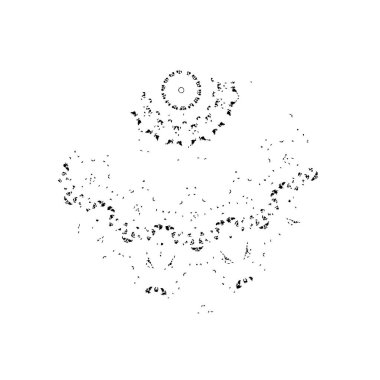 grunge fırça darbesi, siyah ve beyaz