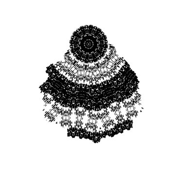 grunge fırça darbesi, siyah ve beyaz