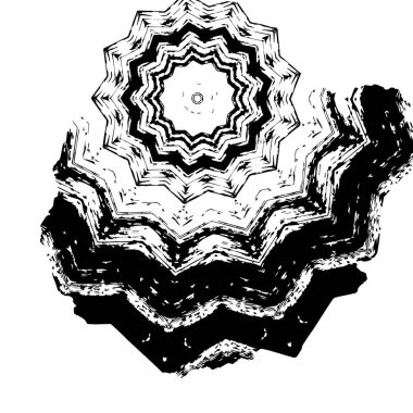 grunge fırça darbesi, siyah ve beyaz