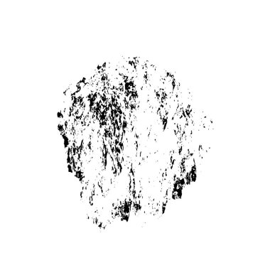 Beyaz arkaplanda soyut grunge siyah nokta izole