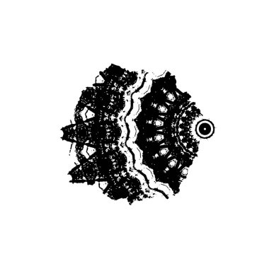 grunge fırça darbesi, siyah ve beyaz