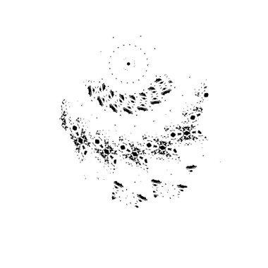 grunge fırça darbesi, siyah ve beyaz