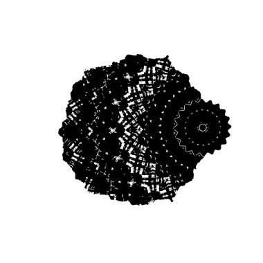 grunge fırça darbesi, siyah ve beyaz