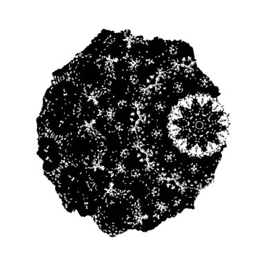 siyah ve beyaz grunge fırça darbesi 