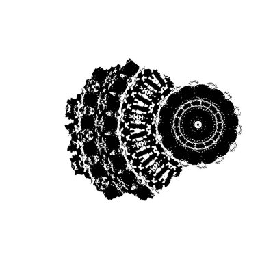 siyah ve beyaz lekeli grafik web illüstrasyonu