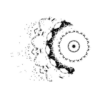 Siyah beyaz desenli, soyut arkaplan