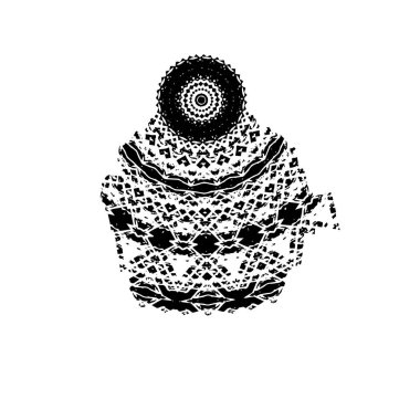 Siyah beyaz desenli, soyut arkaplan