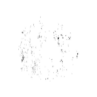 Grunge siyah ve beyaz dokusu. Soyut nokta izole edildi