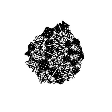 siyah ve beyaz lekeli grafik web illüstrasyonu