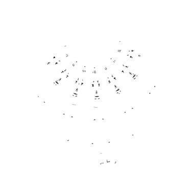 siyah ve beyaz grunge fırça darbesi 