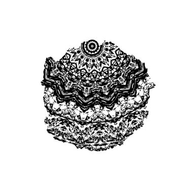 siyah ve beyaz grunge fırça darbesi 