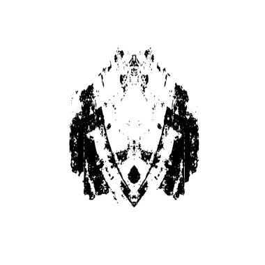 siyah ve beyaz grunge fırça darbesi 