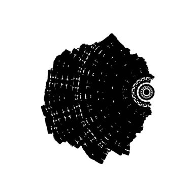 siyah ve beyaz grunge fırça darbesi 