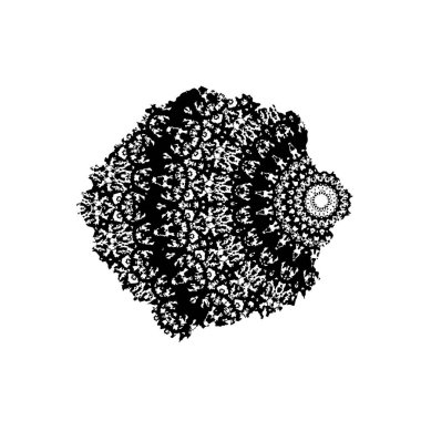 siyah ve beyaz grunge fırça darbesi 