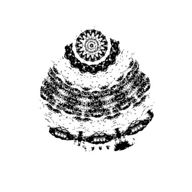 siyah ve beyaz grunge fırça darbesi 