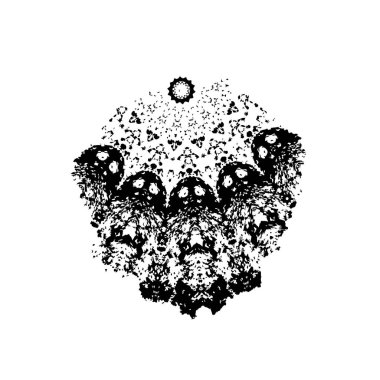 siyah ve beyaz grunge fırça darbesi 