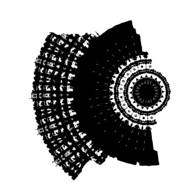 grunge fırça darbesi siyah beyaz 