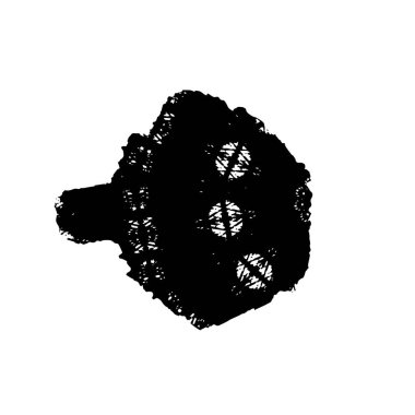 grunge fırça darbesi siyah beyaz 