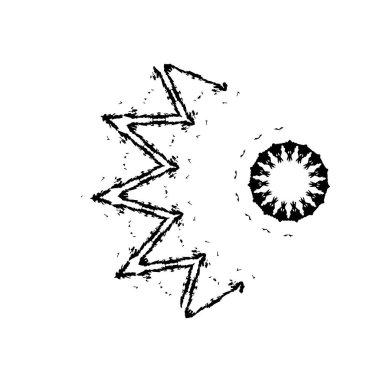 grunge fırça darbesi siyah beyaz 