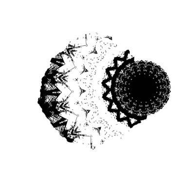 grunge fırça darbesi siyah beyaz 