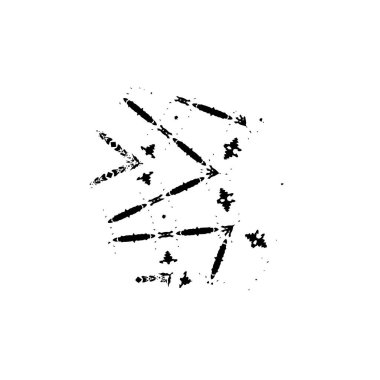 grunge fırça darbesi siyah beyaz 