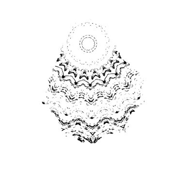 Siyah ve beyaz grunge arka plan, soyut yüzey. vektör illüstrasyonu 