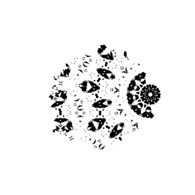 Siyah ve beyaz grunge arka plan, soyut yüzey. vektör illüstrasyonu 