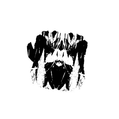 Siyah ve beyaz grunge arka plan, soyut yüzey. vektör illüstrasyonu 