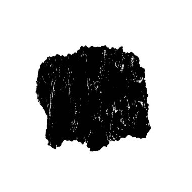 Beyaz arkaplanda siyah grunge mürekkep fırçası darbeleri. 