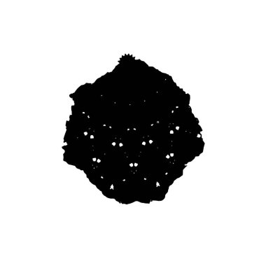 Siyah bulutlu siyah bir siluet