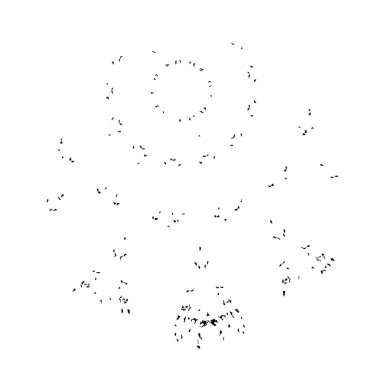 Beyaz arka planda bir sürü insan var.