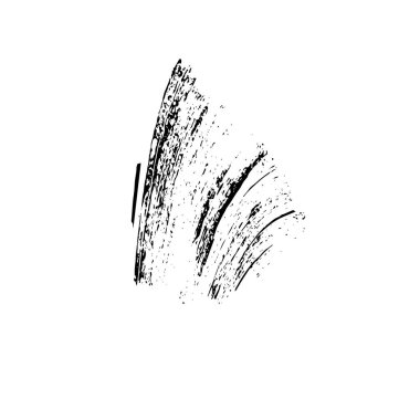 Beyaz arkaplanda soyut tek renkli leke, vektör illüstrasyonu