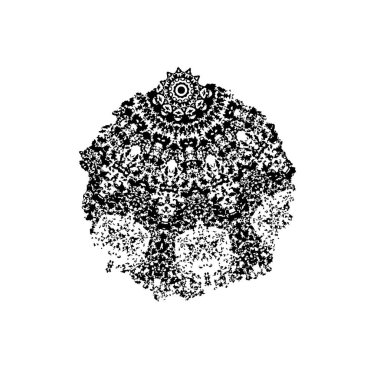 Soyut vektör çizimi. Güzel bir çiçek deseninin el çizimi.