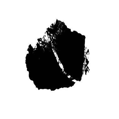 Grunge siyah fırça darbesi