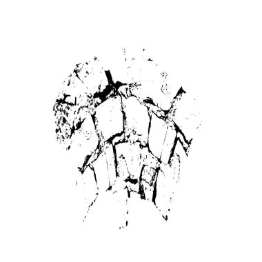 Grunge siyah ve beyaz dokusu. Soyut nokta izole edildi