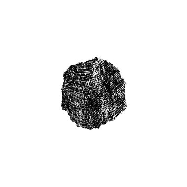 beyaz arkaplanda grunge siyah mürekkep darbesi