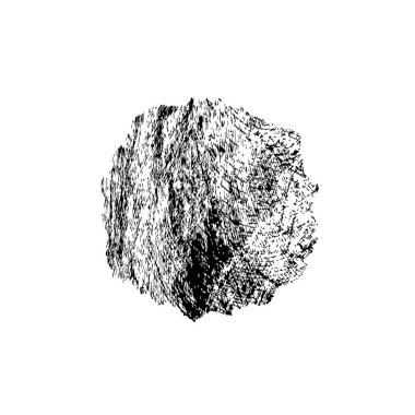 beyaz arkaplanda grunge siyah mürekkep darbesi