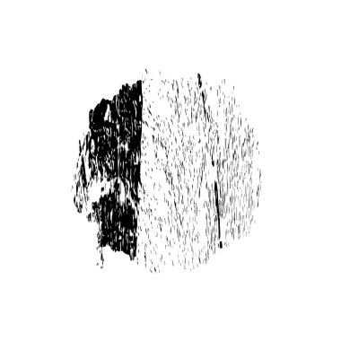 beyaz arkaplanda grunge siyah mürekkep darbesi