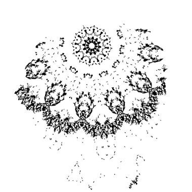 beyaz arkaplanda grunge siyah mürekkep darbesi