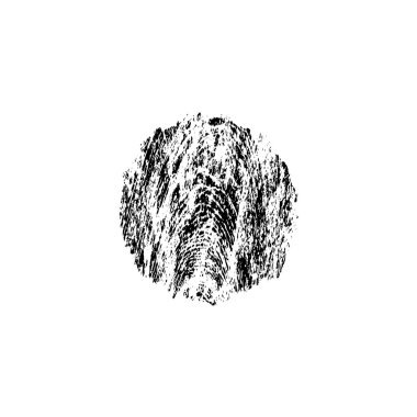 beyaz arkaplanda grunge siyah mürekkep darbesi