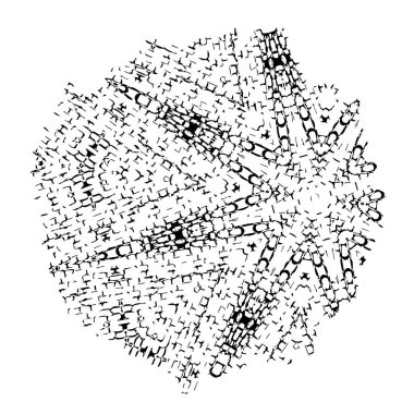 beyaz arkaplanda grunge siyah mürekkep darbesi